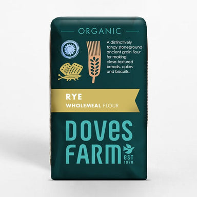 Doves Organic Wholemeal Rye Flour 1kg