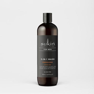 Sukin 3-in-1 Men's Energizing Body Wash 500ml