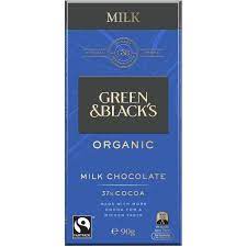 Green & Blacks Organic Milk Chocolate 90g