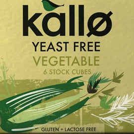 Kallo Yeast Free Vegetable Stock 6 Cubes