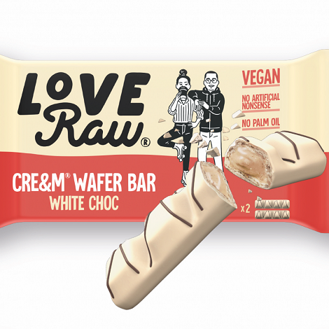 Love Raw White Chocolate Wafer Bar