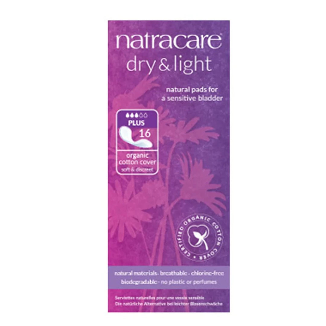 Natracare Dry & Light Plus 16 Pads