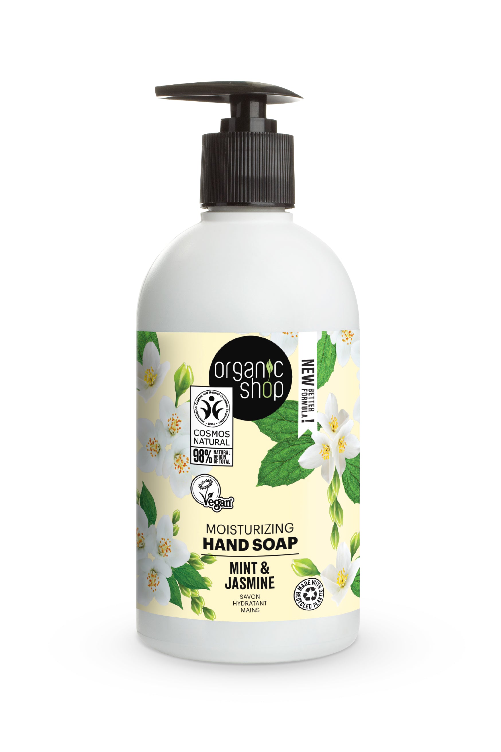 Organic Shop Mint & Jasmine Hand Soap 500ml