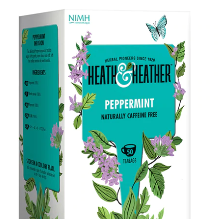 Heath & Heather Peppermint Tea 50 Bags